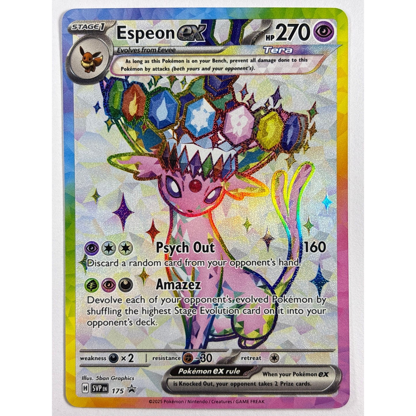 (Thor) Espeon ex Holo Black Star Promo 175 | Local Legends Cards & Collectibles