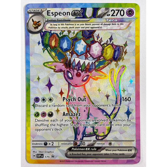 (Thor) Espeon ex Holo Black Star Promo 175 | Local Legends Cards & Collectibles