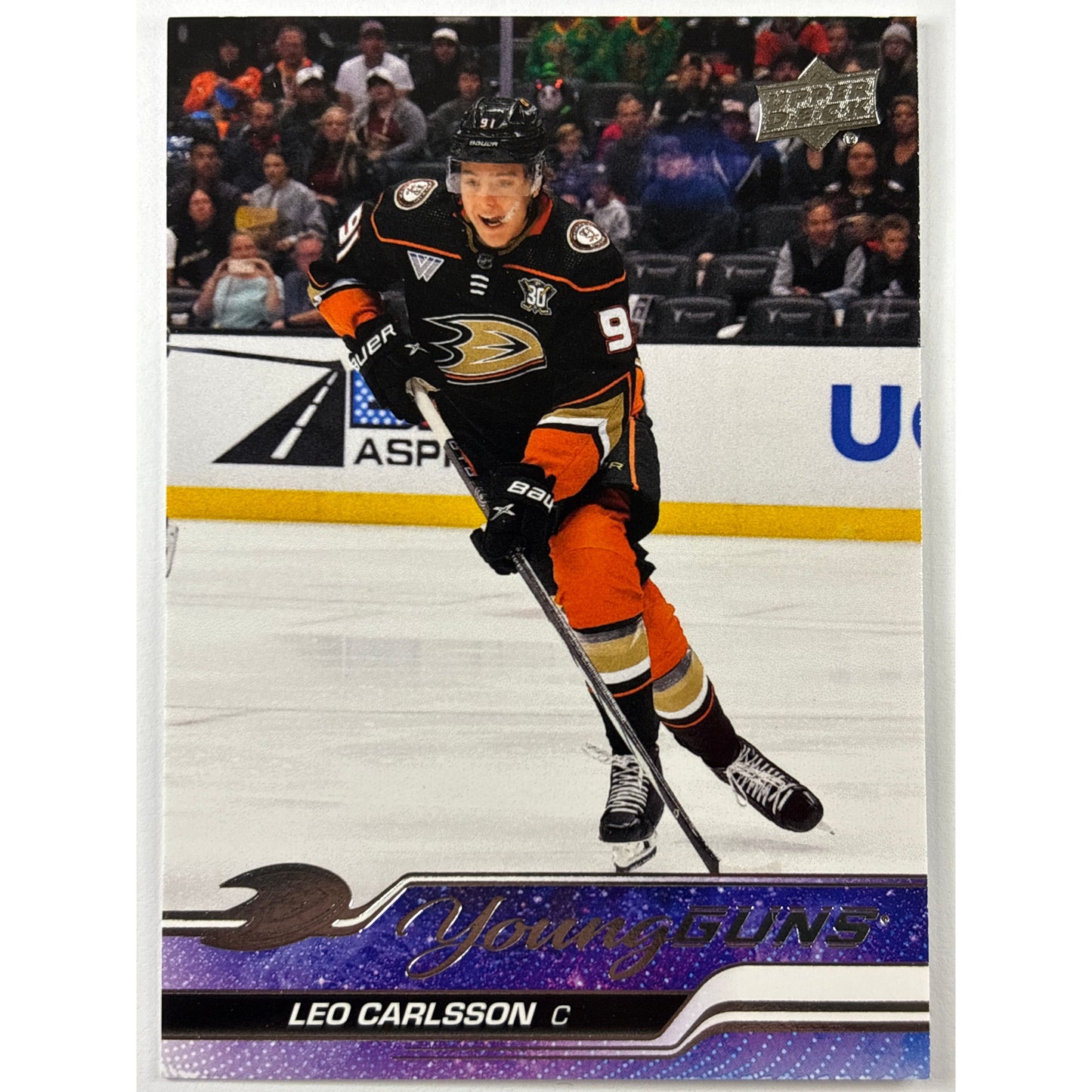 2023-24 Upper Deck Series 2 Leo Carlsson Young Guns | Local Legends Cards & Collectibles