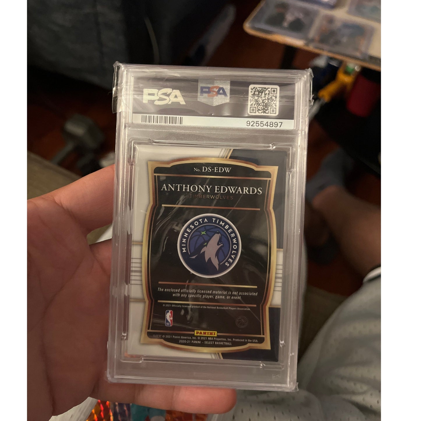 2020-21 Select Anthony Edwards 1st Overall Draft Pick RC Patch | Local Legends Cards & Collectibles