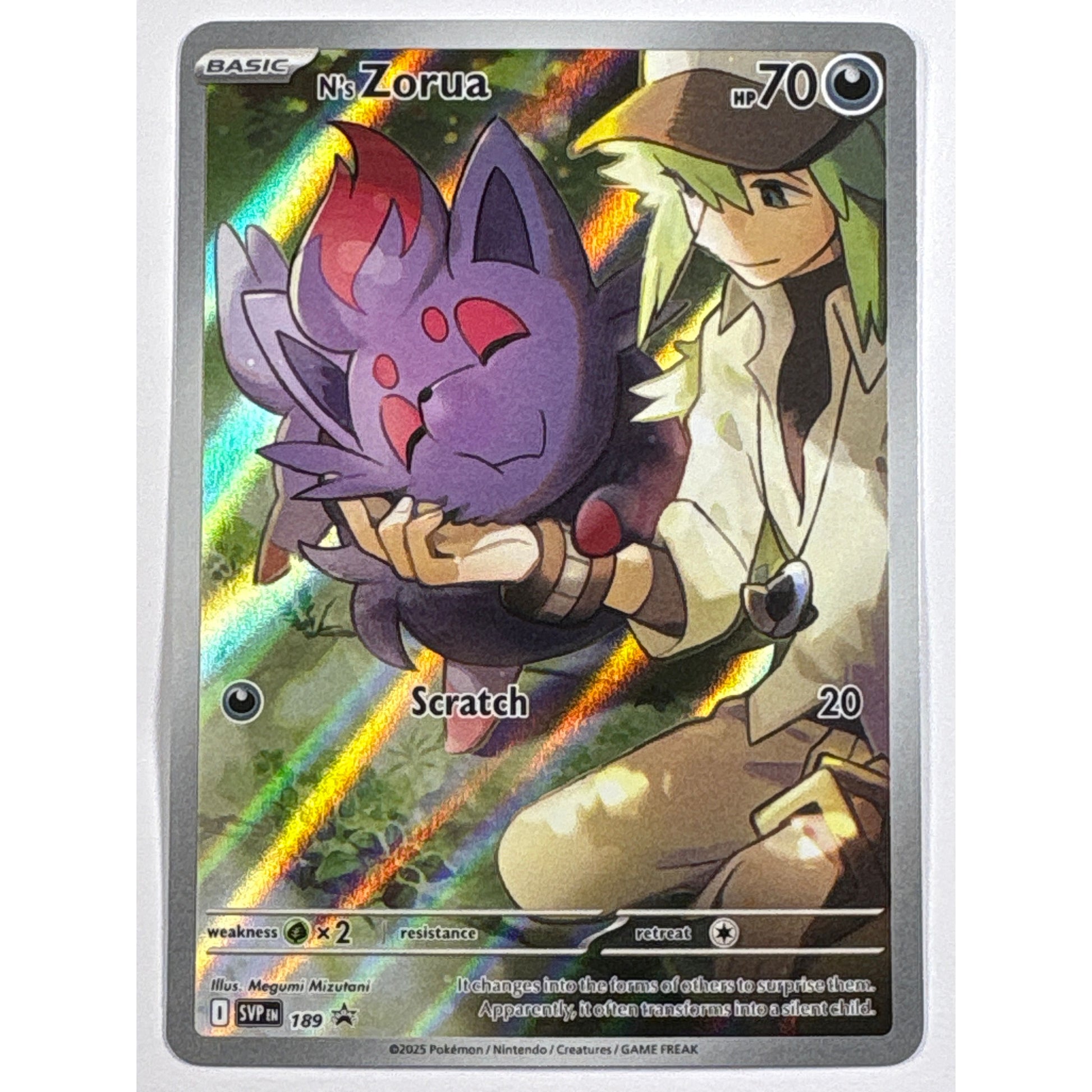 N’s Zorua Holo Black Star Promo 189 | Local Legends Cards & Collectibles