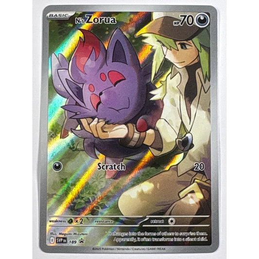 N’s Zorua Holo Black Star Promo 189 | Local Legends Cards & Collectibles