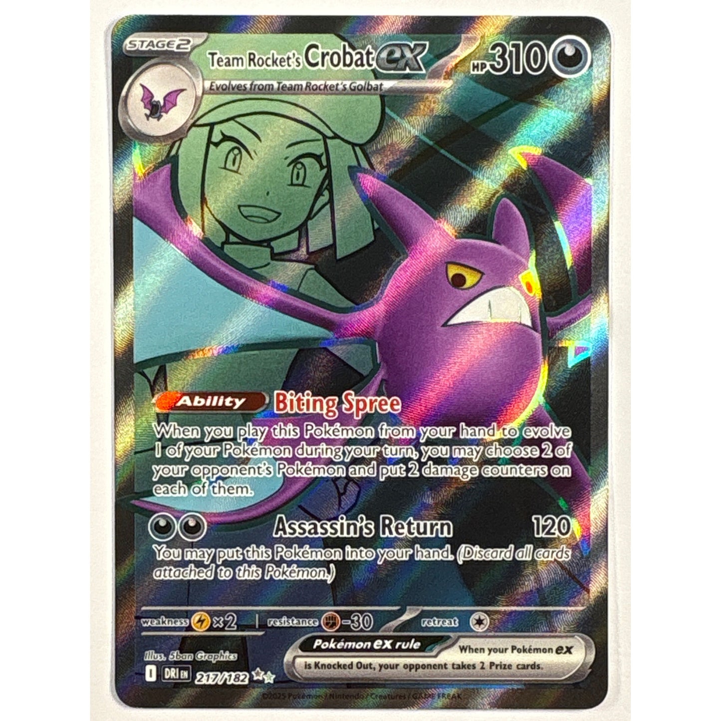 Team Rocket’s Crobat Holo Ultra Rare 217/187 | Local Legends Cards & Collectibles