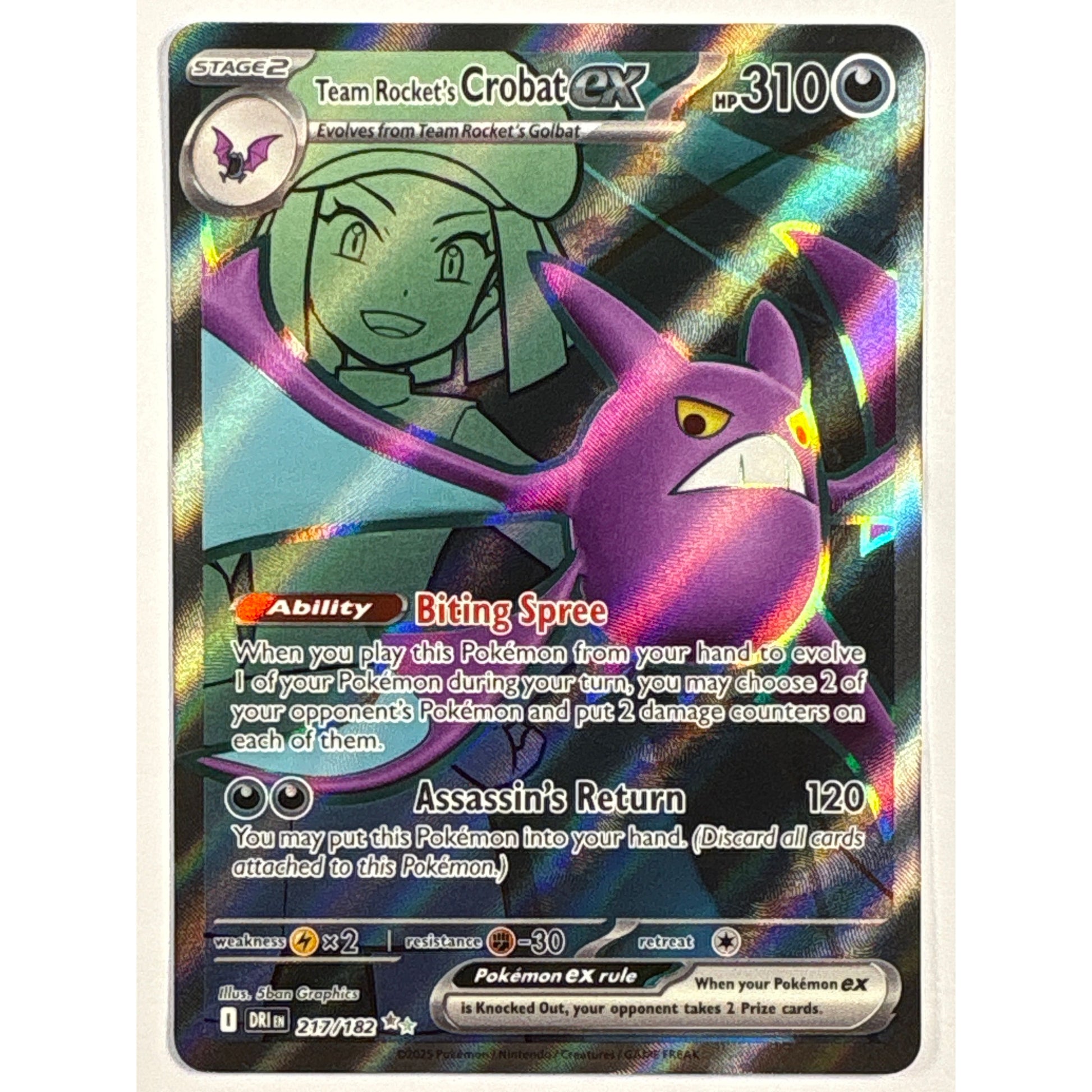 Team Rocket’s Crobat Holo Ultra Rare 217/187 | Local Legends Cards & Collectibles