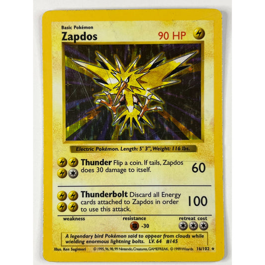 Zapdos Holo Shadowless 16/102