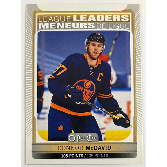 2021-22 O-Pee-Chee Connor McDavid League Leaders Points
