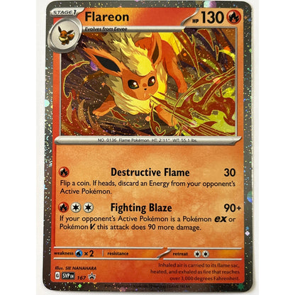 Flareon Holo Black Star Promo 167