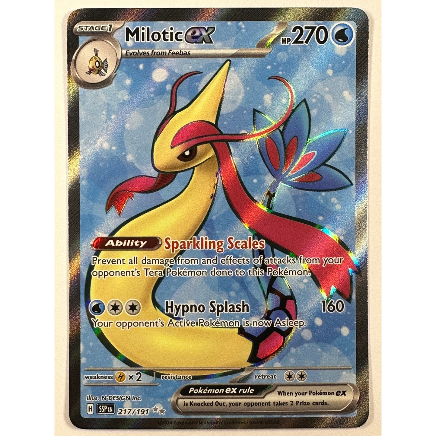 Milotic EX Ultra Rare 217/191