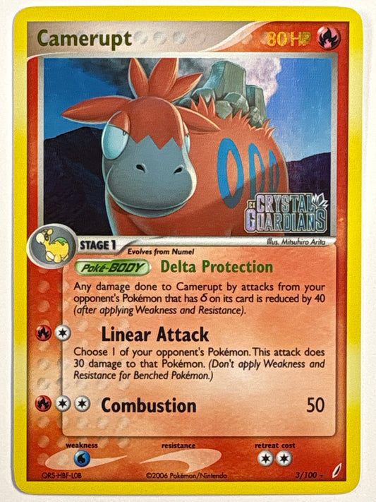 *Stamped Camerupt Reverse Holo Rare 3/100