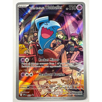 Team Rocket’s Wobbuffet Holo Black Star Promo 203 | Local Legends Cards & Collectibles