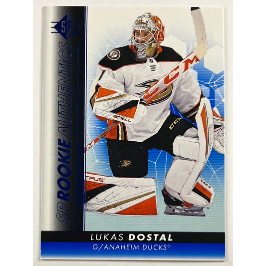 2022-23 SP Authentic Lukas Dostal Blue Foil SP Rookie Authentics