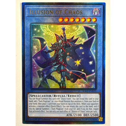Illusion Of Chaos Quarter Century Secret Rare RA02-EN020 | Local Legends Cards & Collectibles