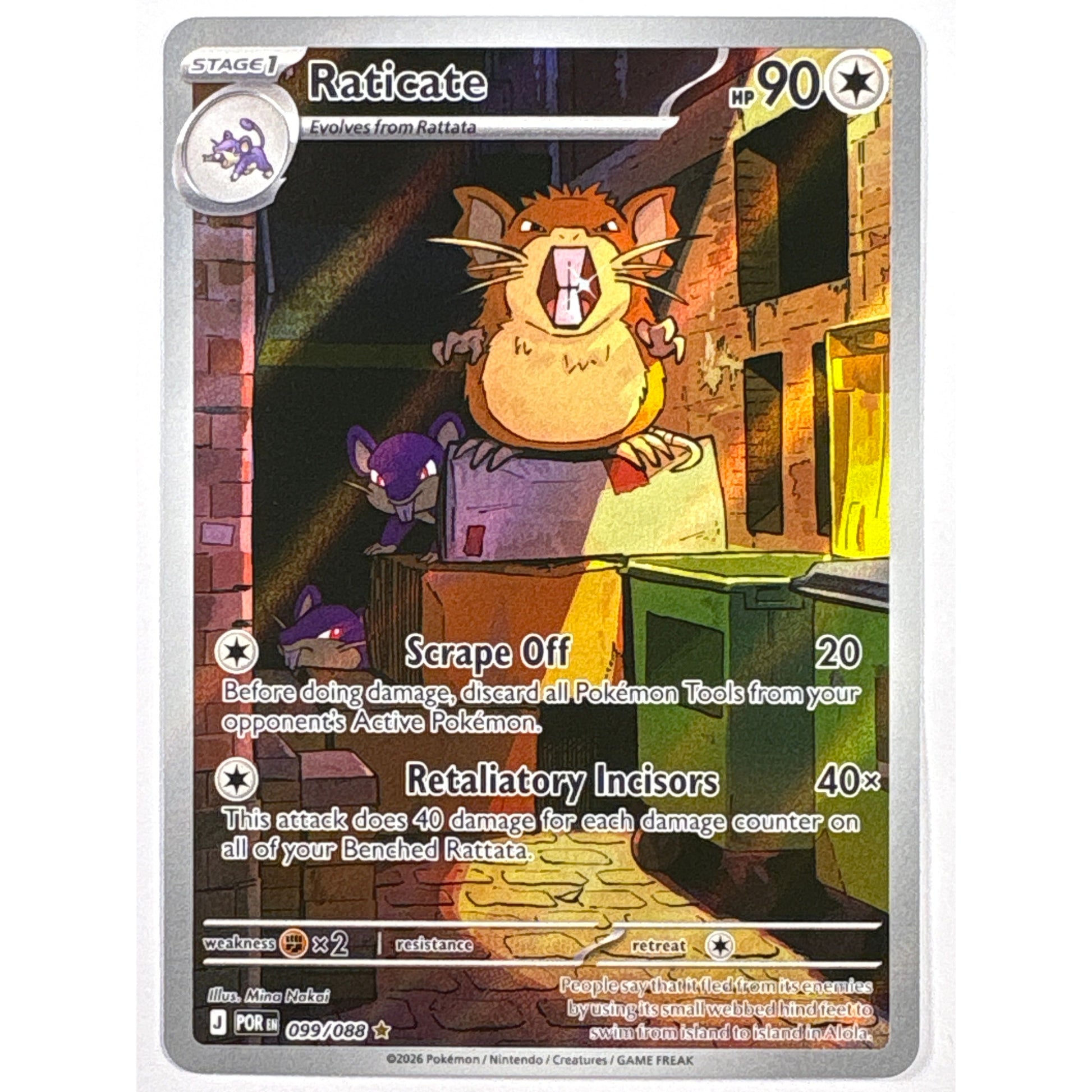Raticate Holo Illustration Rare 099/088 | Local Legends Cards & Collectibles