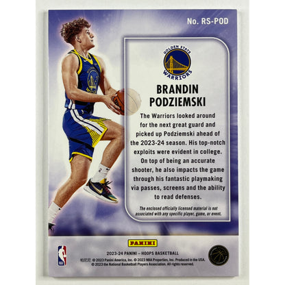 2023-24 Hoops Brandin Podziemski Rise N Shine