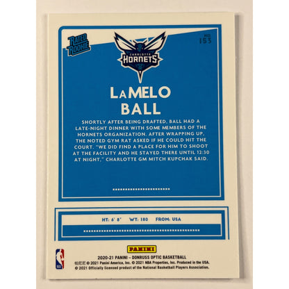 2020-21 Donruss Optic Lamelo Ball Rated Rookie