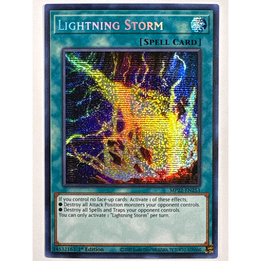 Lightning Storm Prismatic Secret Rare MP22-EN253 | Local Legends Cards & Collectibles