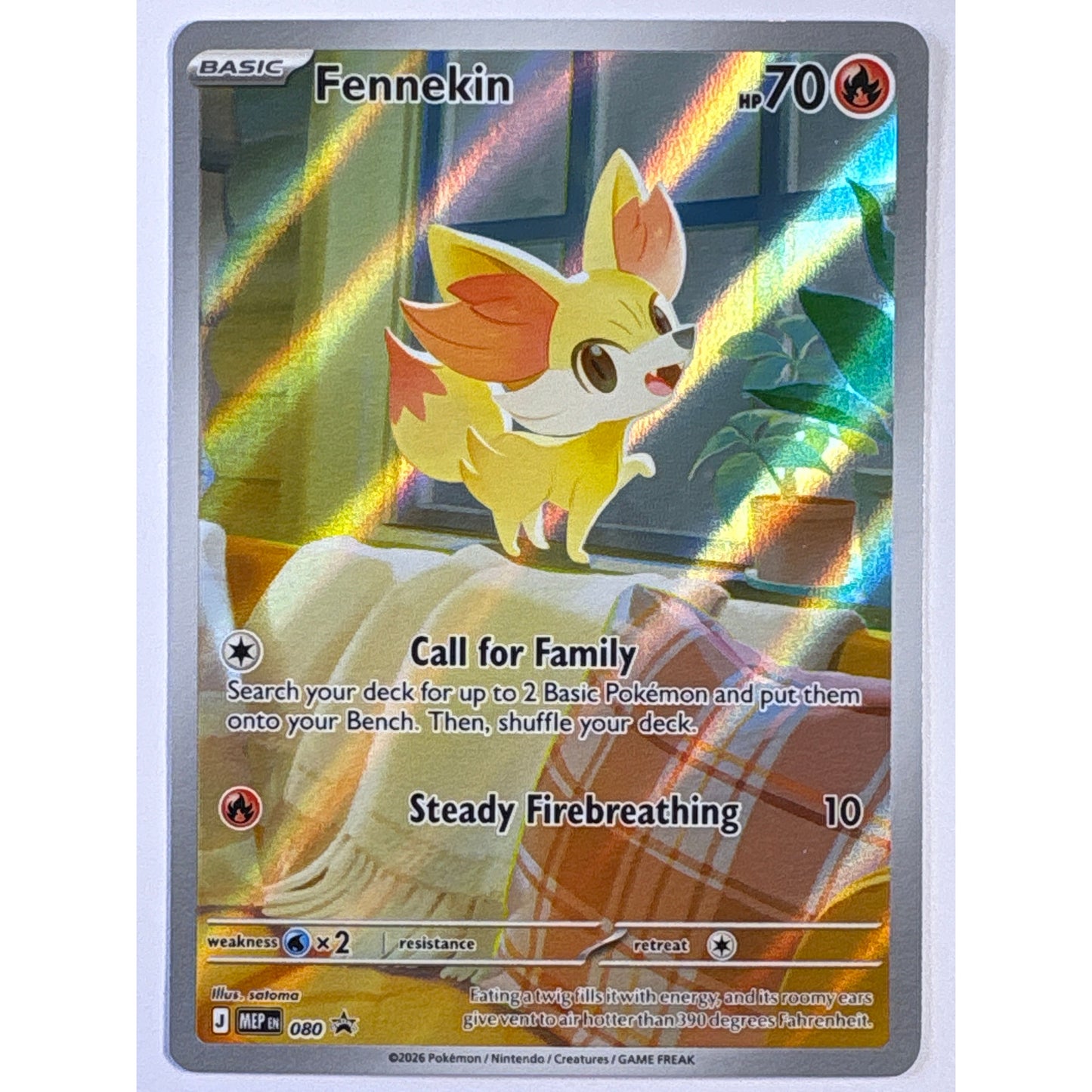 Fennekin Holo Black Star Promo 080 | Local Legends Cards & Collectibles