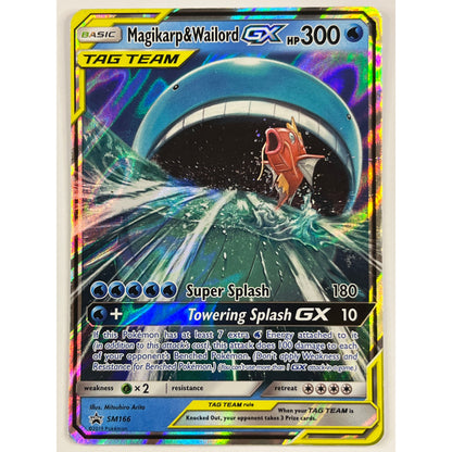 Tag Team Magikarp & Wailord GX Holo Black Star Promo SM166