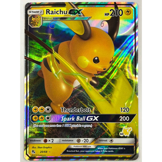Raichu GX Ultra Rare 20/68
