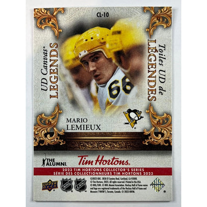 2023 Tim Hortons Collectors Series Mario Lemieux UD Canvas Legends