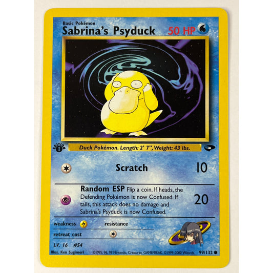 1st Edition Sabrina’s Psyduck Non Holo Common 99/132