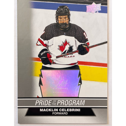 2023 Team Canada Juniors Macklin Celebrini Pride Of The Program