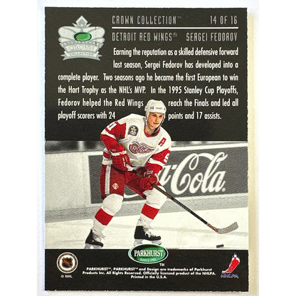 1995-96 Parkhurst Sergei Fedorov Crown Collection
