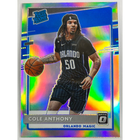 2020-21 Optic Cole Anthony Rated Rookie Silver Holo Prizm