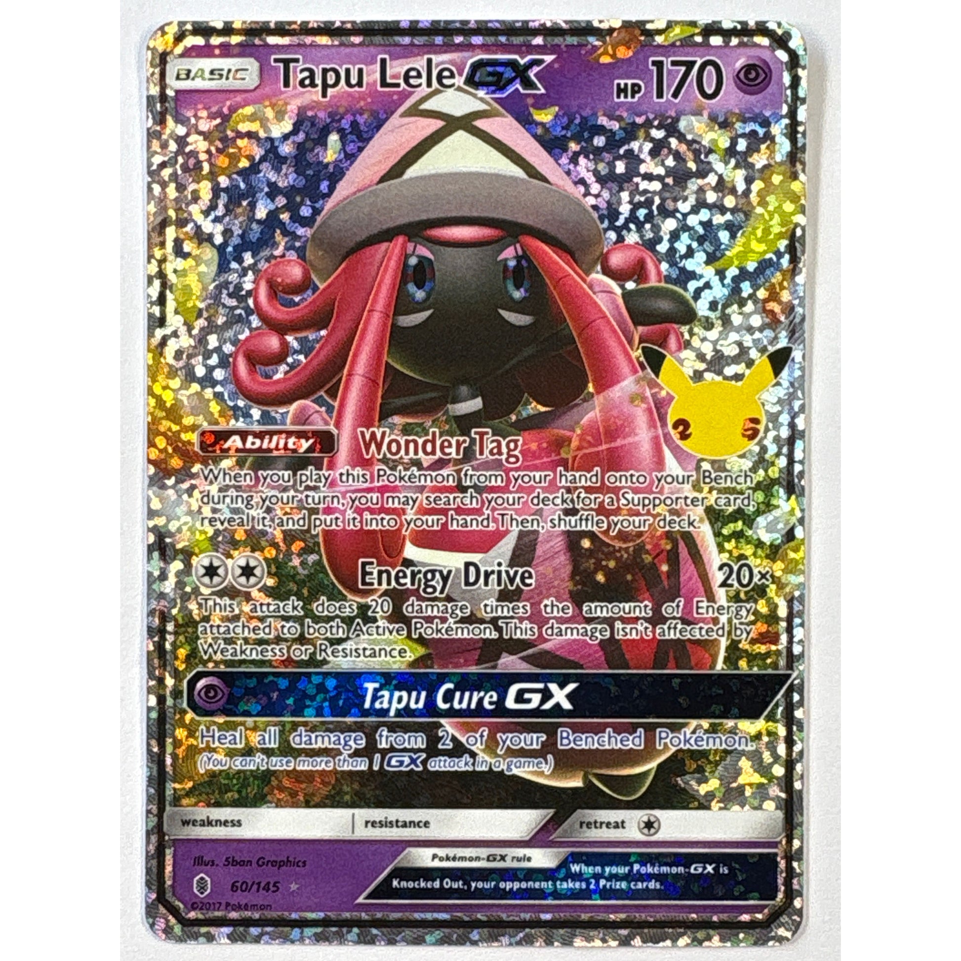 *Stamped Tapu Lele GX Holo Celebrations Rare 60/145 | Local Legends Cards & Collectibles