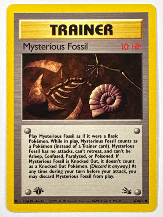 1st Edition Mysterious Fossil Non Holo Common 62/62 | Local Legends Cards & Collectibles