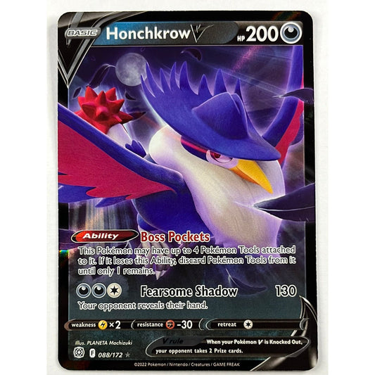 Honchkrow V Full Art Ultra Rare 88/172