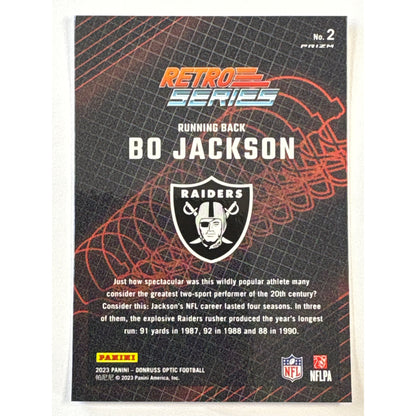 2023 Donruss Optic Bo Jackson Retro Series Holo