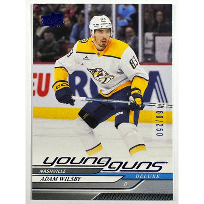 2024-25 Upper Deck Extended Series Adam Wilsby Young Guns Deluxe /250