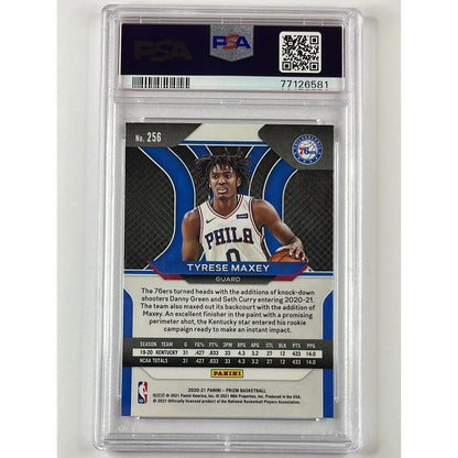 2020 Panini Prizm Tyrese Maxey RC PSA 9 MINT