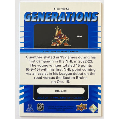 2023-24 Trilogy Dylan Guenther Generations RC /349
