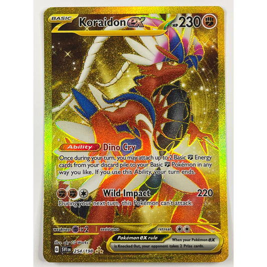 Koraidon EX Gold Holo Hyper Rare 254/198