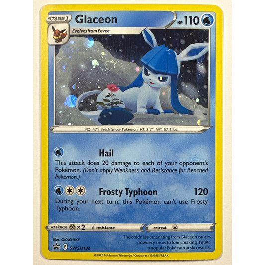 Glaceon Holo W/Swirl* Black Star Promo SWSH192