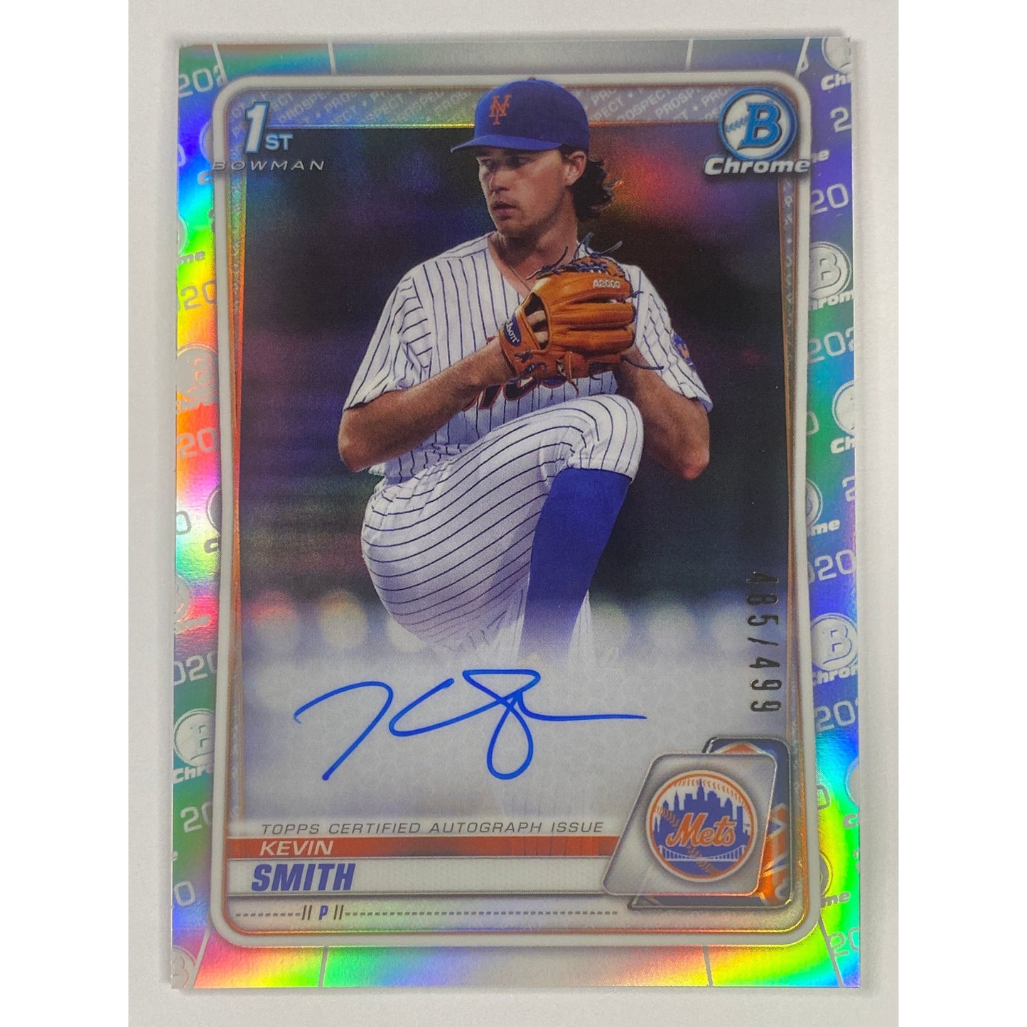 2020-21 Topps Bowman 1st Chrome Kevin Smith Auto /499