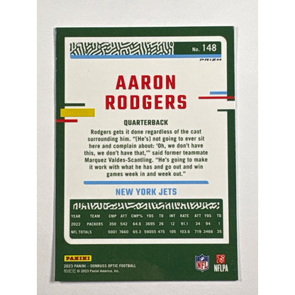 2023 Donruss Optic Aaron Rodgers Silver Holo Prizm | Local Legends Cards & Collectibles