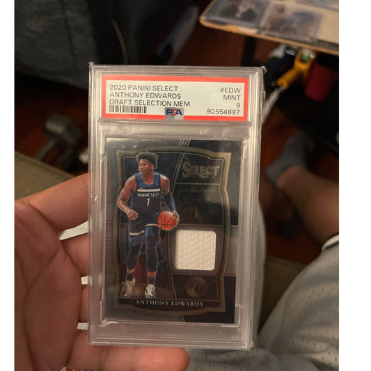 2020-21 Select Anthony Edwards 1st Overall Draft Pick RC Patch