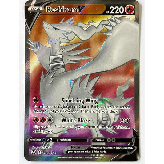 Reshiram V Holo Ultra Rare 172/195