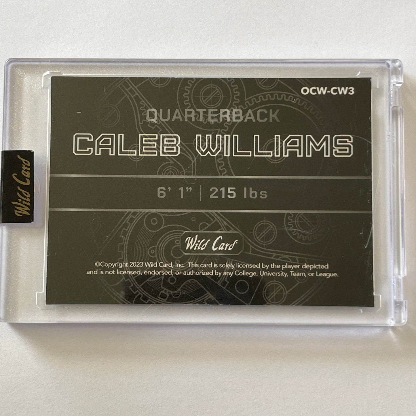 2023 Wild Card Caleb Williams QB1 On The Clock 09:10