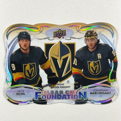 2022-23 Upper Deck Vegas Golden Knights Eichel / Marchessault Clear Cut Foundations