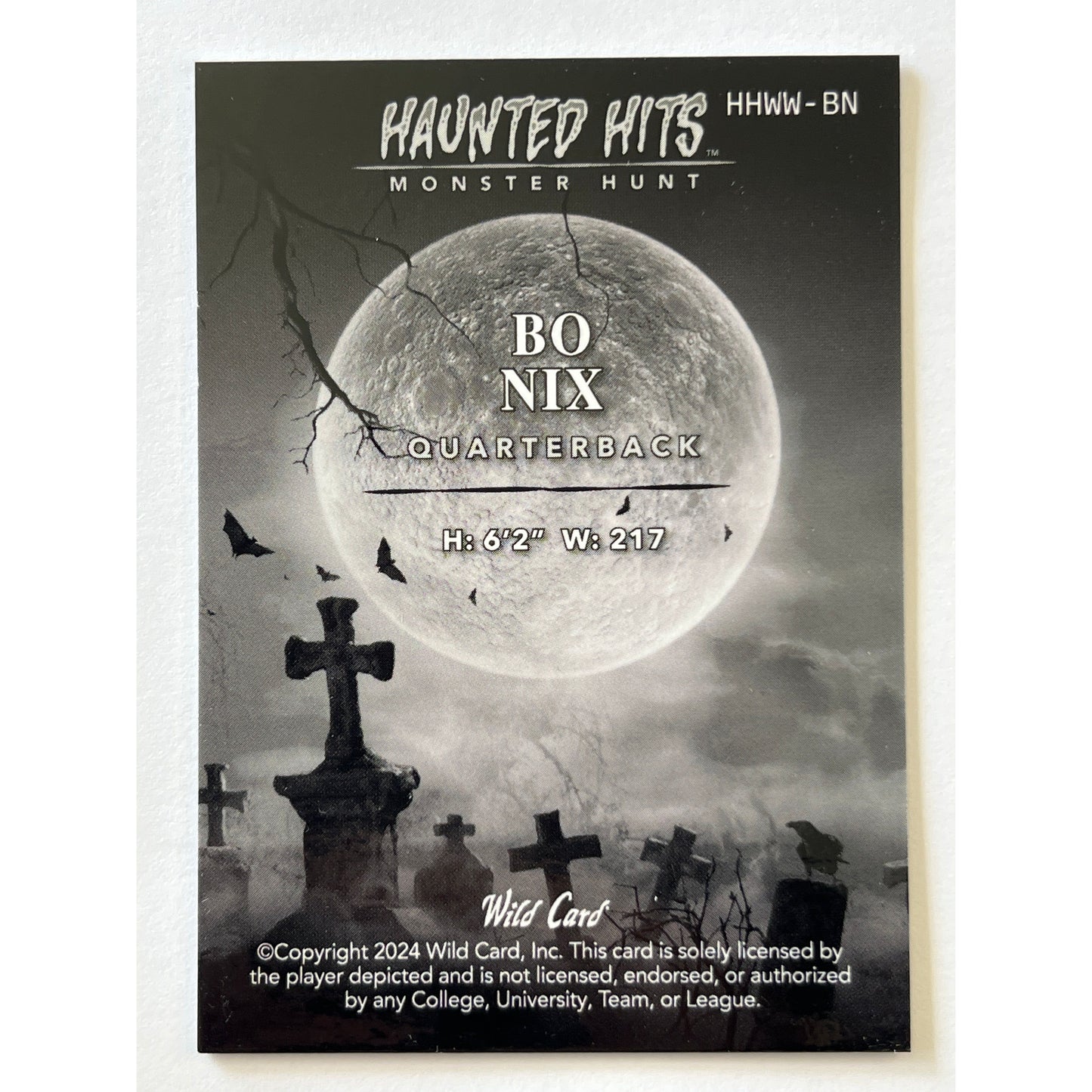 2024 Wild Card Bo Nix Haunted Hits RC 2/2