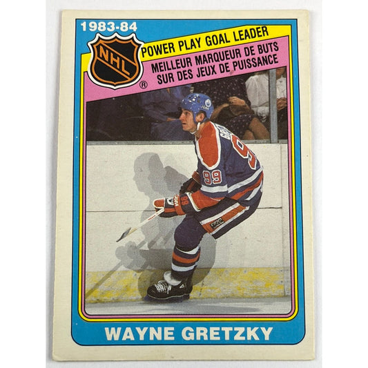1984-85 O-Pee-Chee Wayne Gretzky Power Play Goals Leader