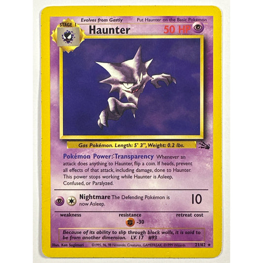 Haunter Non Holo Rare 21/62