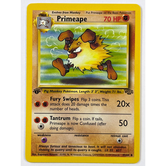 1st Edition Primeape Non Holo Uncommon 43/64