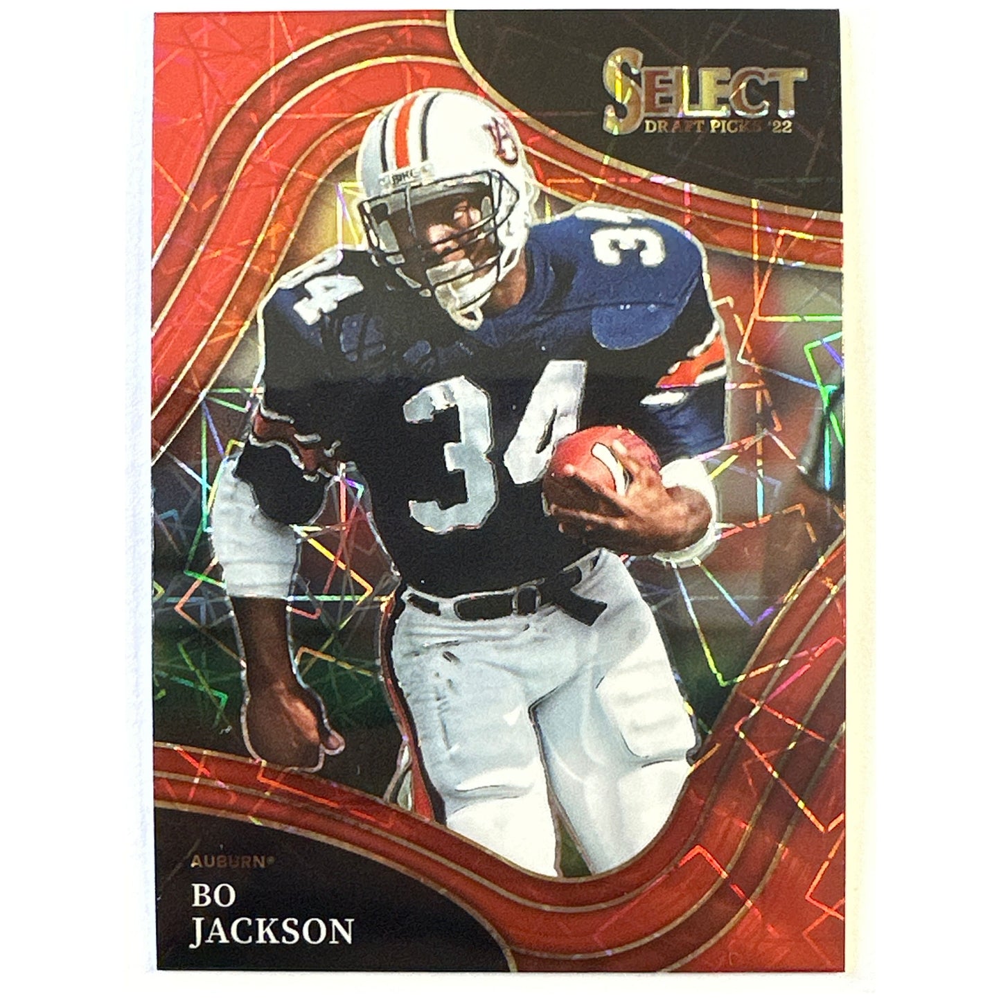 2022 Select Draft Picks Bo Jackson Field Level Red Velocity Prizm