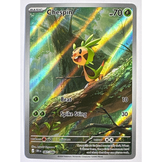 Chespin Holo Illustration Rare 087/086 | Local Legends Cards & Collectibles
