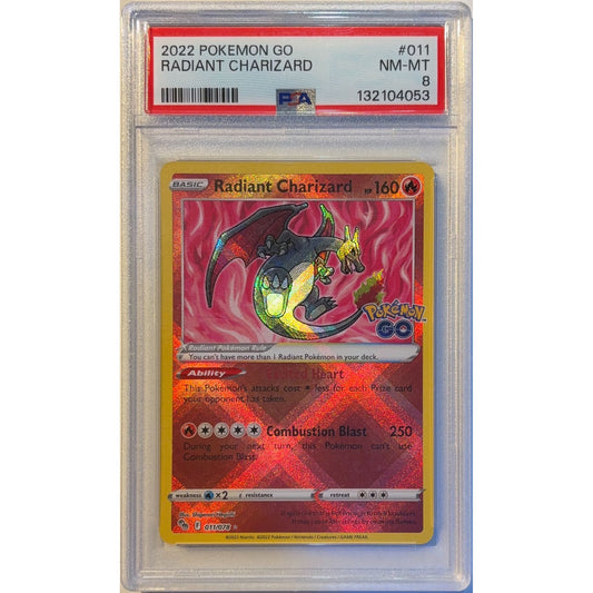 Radiant Charizard Holo Rare 011/078 PSA 8 NEAR MINT - MINT | Local Legends Cards & Collectibles